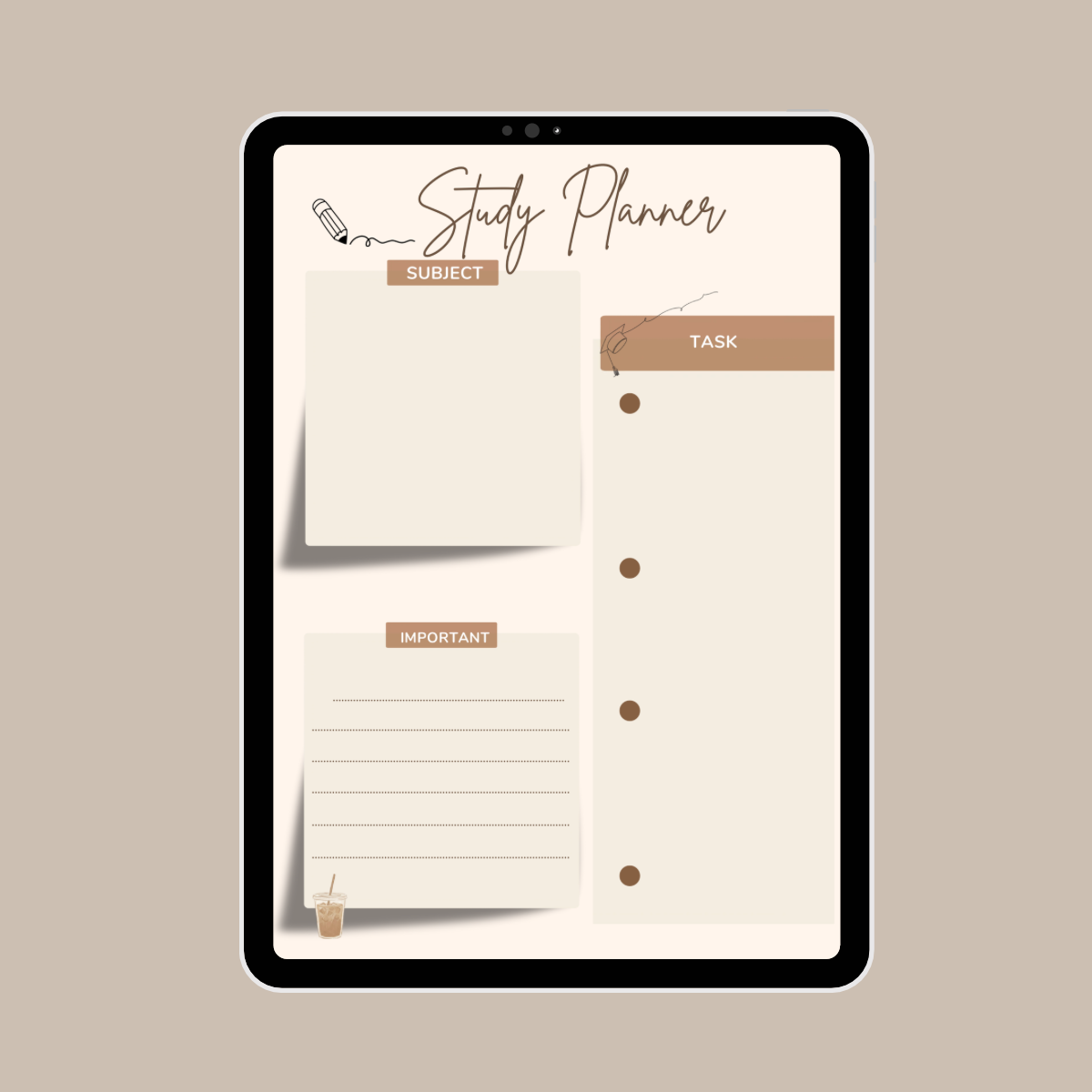 Minimal Study Planner | Digital Download