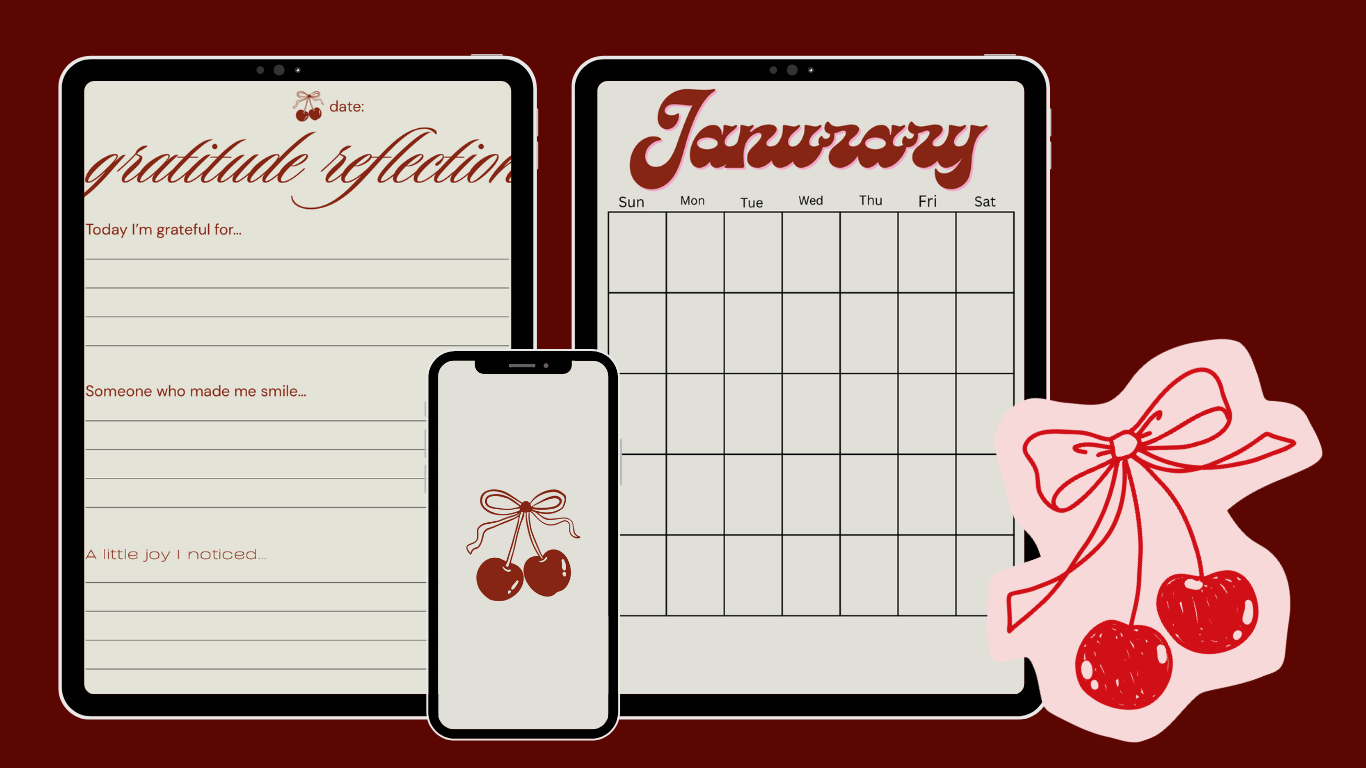 Cherry on Top Beginner Self Care Journal